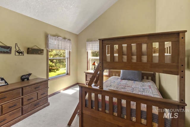 13098 Hillhouse Loop, Donnelly, ID 83615 - carpeted bedroom featuring vaulted ceiling and baseboards