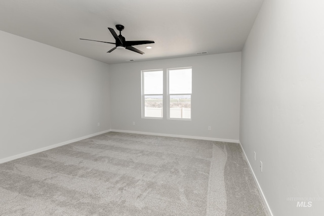 15414 Ivybridge Way, Nampa, ID 83651 - carpeted spare room featuring recessed lighting, visible vents, baseboards, and a ceiling fan