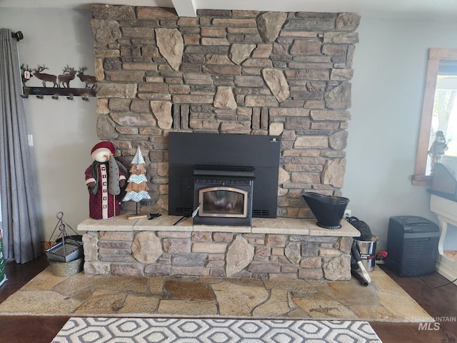 131 Beaver Nob Dr, Kamiah, ID 83536 - detailed view of a stone fireplace