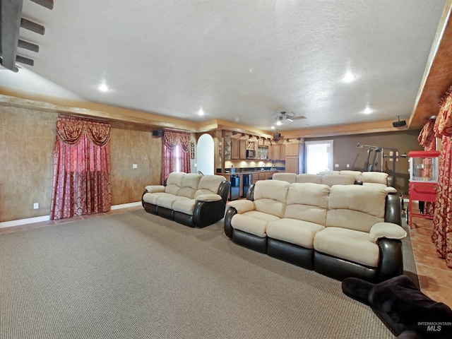16480 Goodson Rd, Caldwell, ID 83607 - living room with carpet and a textured ceiling