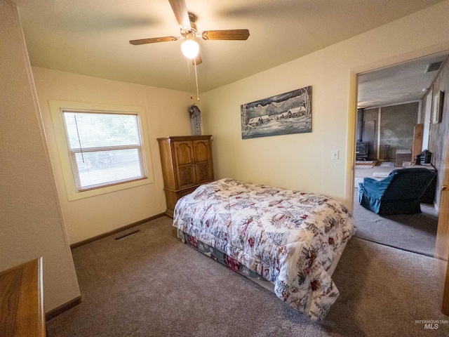 300 S Morgan Ave, New Meadows, ID 83654 - carpeted bedroom with a ceiling fan and baseboards