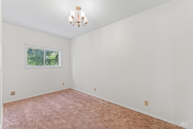 1718 Warren Wagon Rd, Mccall, ID 83638 - carpeted spare room with a chandelier and baseboards