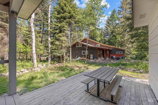 1718 Warren Wagon Rd, Mccall, ID 83638 - view of wooden deck