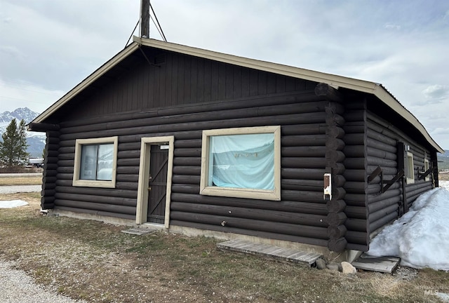 1150 Eva Falls Ave, Stanley, ID 83278 - view of property exterior featuring log siding