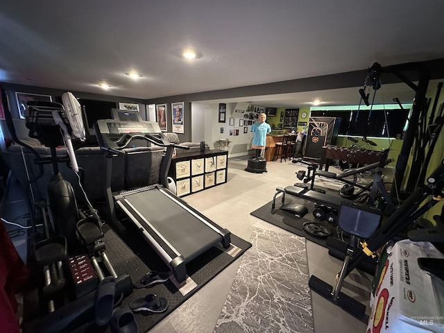 view of exercise room