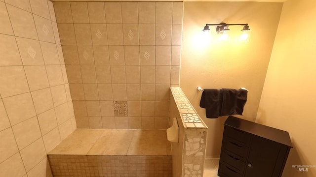 full bathroom with walk in shower