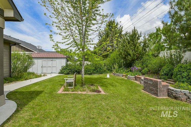 4519 Middlesboro Way, Caldwell, ID 83607 - view of grassy yard featuring an outbuilding