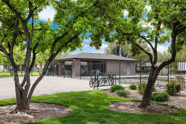 exterior space with fence