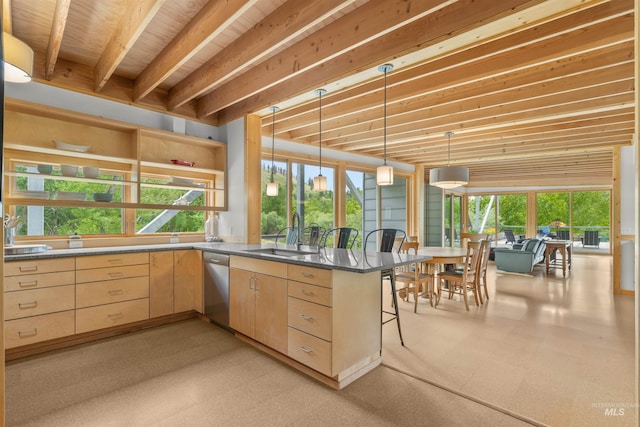 view of patio / terrace with a sink and an outdoor kitchen