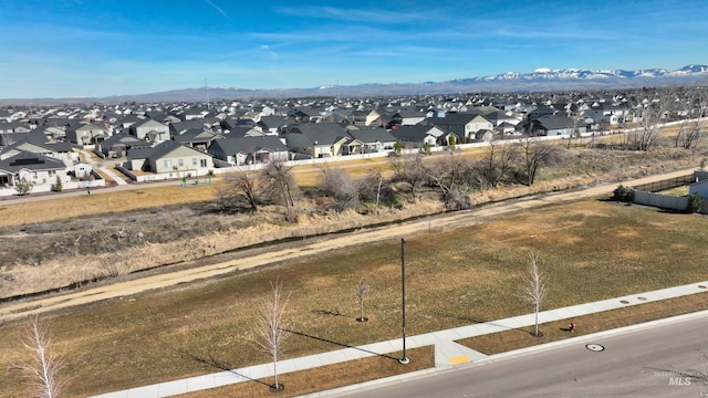 6240 W Black Butte St, Meridian, ID 83646 - drone / aerial view featuring a residential view and a mountain view