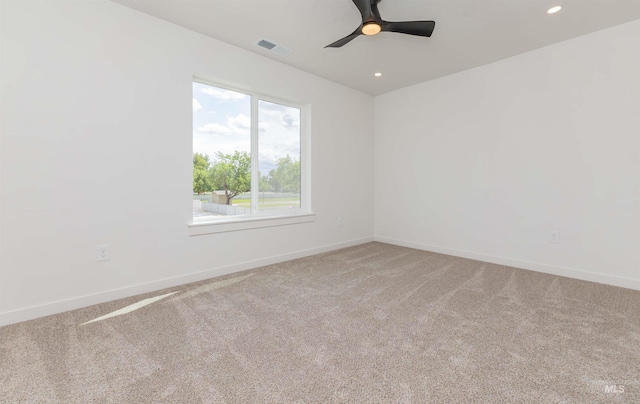 2117 Oxon St, Caldwell, ID 83605 - carpeted spare room featuring recessed lighting and ceiling fan