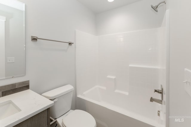 14761 N Ninja Way, Nampa, ID 83651 - full bathroom featuring vanity, toilet, and washtub / shower combination