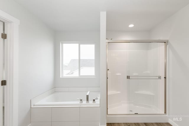 14761 N Ninja Way, Nampa, ID 83651 - full bathroom with a garden tub and a stall shower