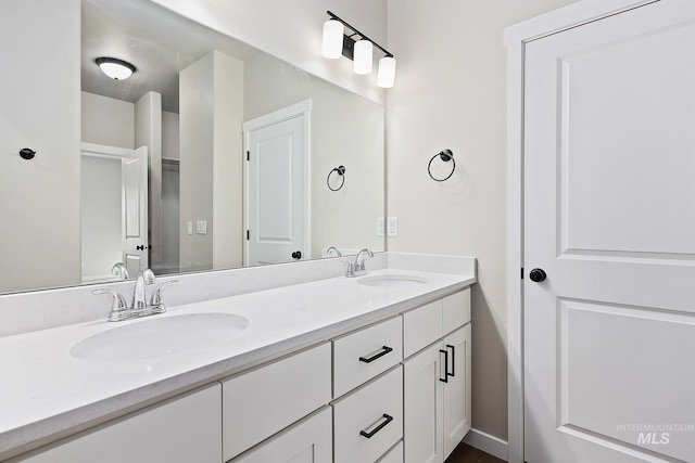 bathroom featuring vanity
