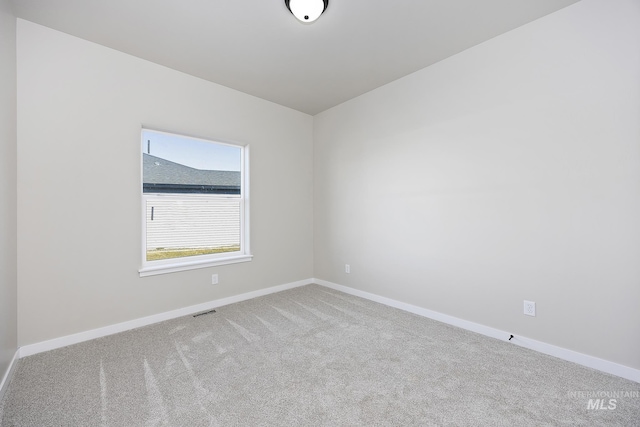 view of carpeted empty room