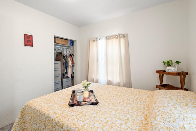 bedroom with a closet