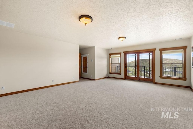 4553 N Arrow Crest Way, Boise, ID 83703 - empty room with baseboards, light colored carpet, and a textured ceiling