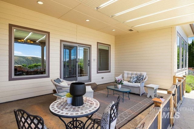4553 N Arrow Crest Way, Boise, ID 83703 - view of patio / terrace featuring an outdoor hangout area