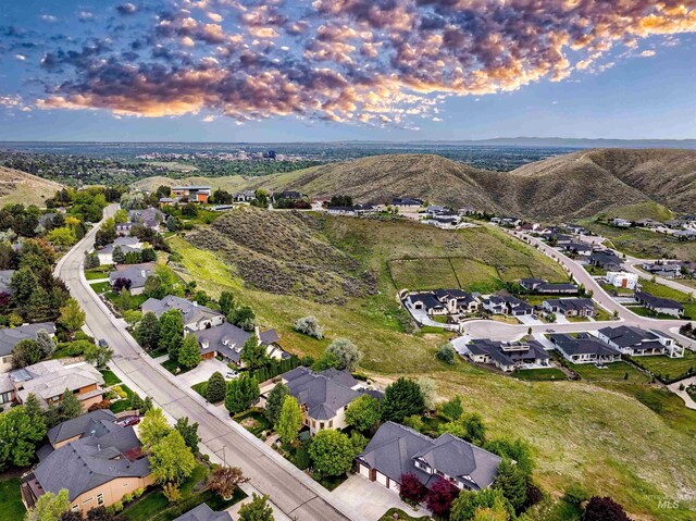 4553 N Arrow Crest Way, Boise, ID 83703 - aerial view at dusk of a residential view