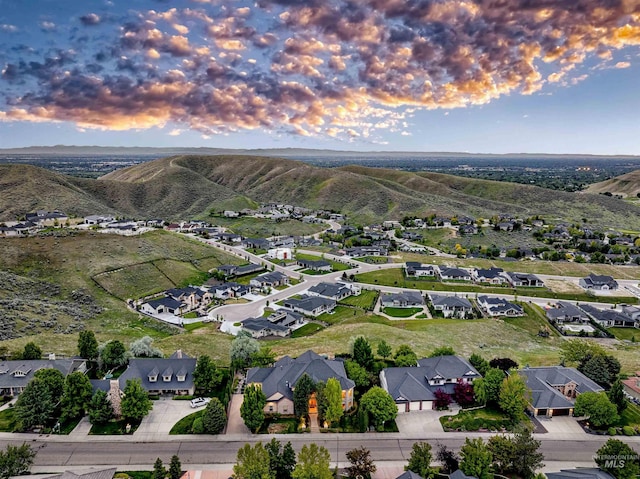 4553 N Arrow Crest Way, Boise, ID 83703 - aerial view at dusk of a residential view