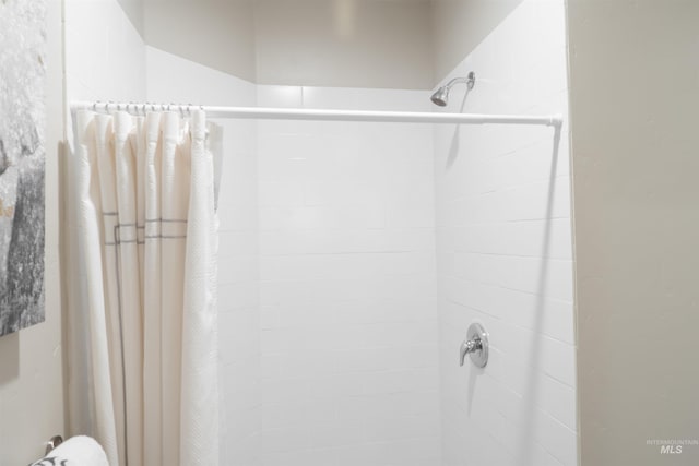 full bathroom featuring a stall shower