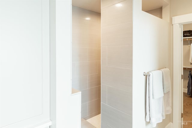 full bathroom with walk in shower