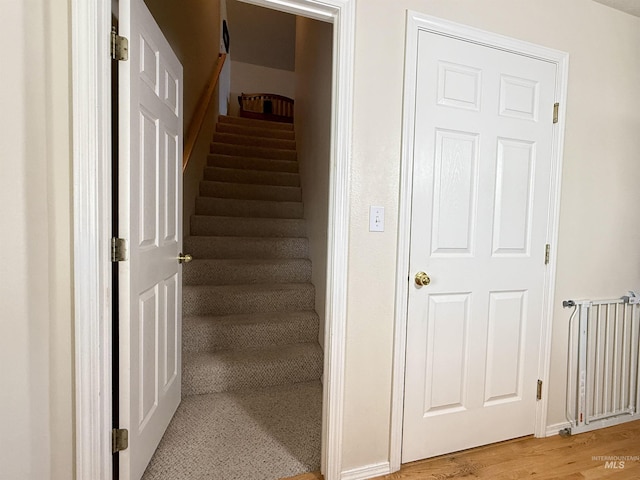 2361 N Pollard Ln, Star, ID 83669 - stairway with radiator and wood finished floors