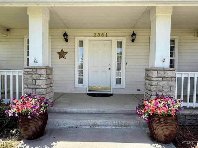 2361 N Pollard Ln, Star, ID 83669 - entrance to property featuring a porch