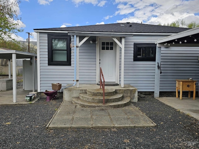 view of rear view of property