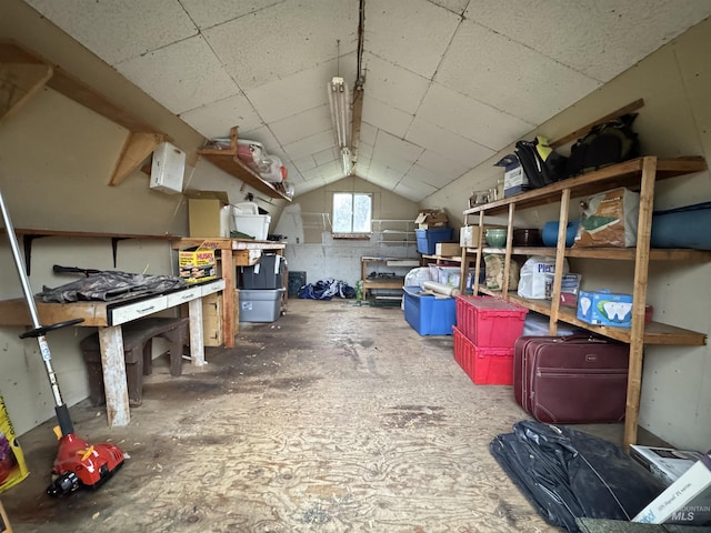 view of storage room