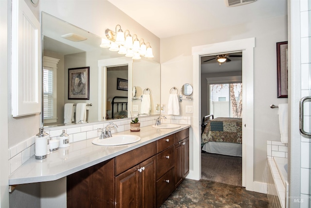 bathroom with vanity