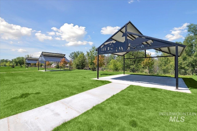 92 S Wildgrass Way, Star, ID 83669 - view of home's community featuring a lawn and a gazebo