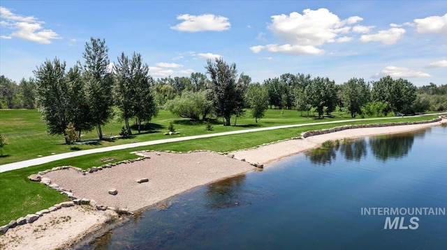 92 S Wildgrass Way, Star, ID 83669 - view of home's community featuring a yard, view of scattered trees, and a water view
