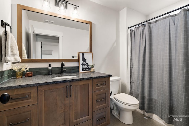 6071 S Pioneer Trail Way, Meridian, ID 83642 - full bathroom with vanity and a shower with shower curtain