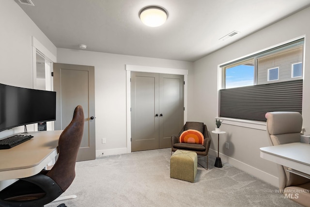 6071 S Pioneer Trail Way, Meridian, ID 83642 - home office with baseboards and light colored carpet