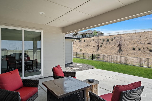 6071 S Pioneer Trail Way, Meridian, ID 83642 - fenced backyard with a patio
