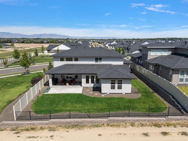 6071 S Pioneer Trail Way, Meridian, ID 83642 - aerial view of residential area with a mountainous background