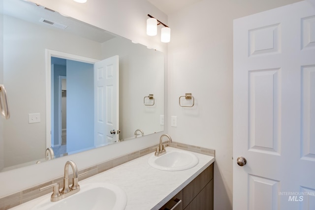 bathroom with vanity