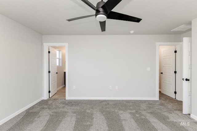 4429 N Magical Creek Ave, Meridian, ID 83646 - unfurnished bedroom with carpet floors, baseboards, and ceiling fan