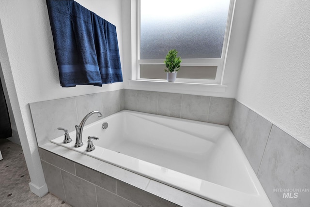 full bath featuring a garden tub