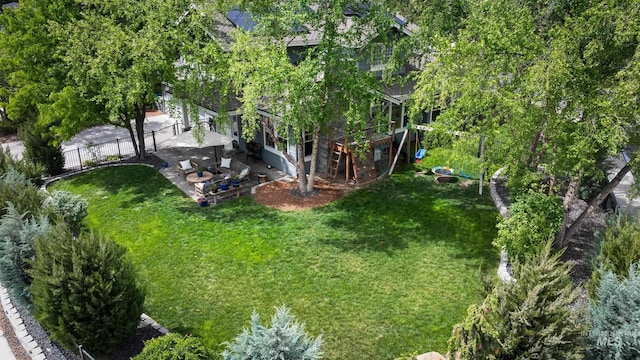 view of subject property