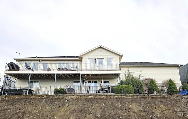 view of rear view of property