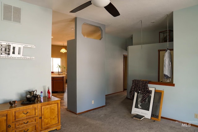 1011 N Spirea, Boise, ID 83713 - living area with ceiling fan and carpet flooring