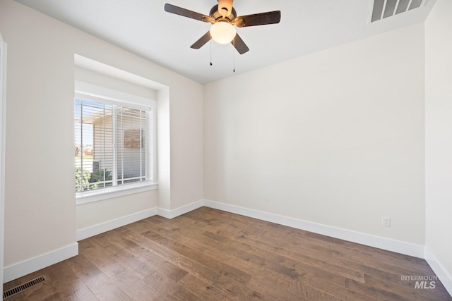 7253 River View Dr, Marsing, ID 83639 - unfurnished room with wood finished floors and ceiling fan