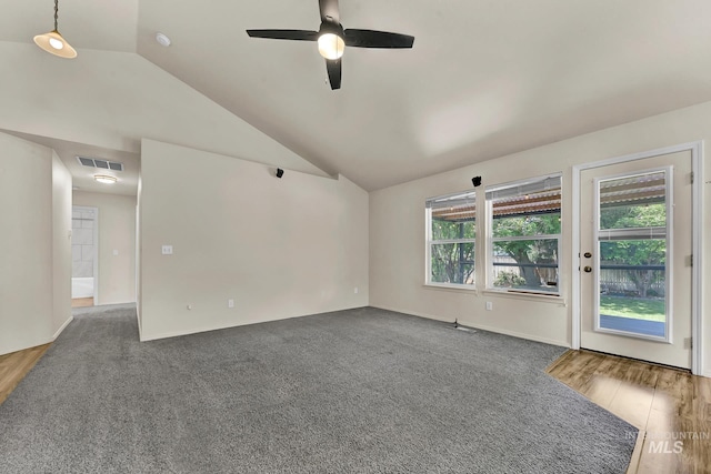 321 S Powerline Rd, Nampa, ID 83686 - unfurnished room featuring vaulted ceiling and ceiling fan