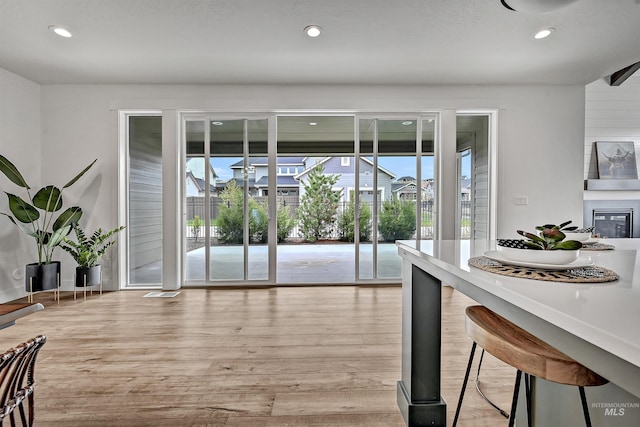 11844 N 21st Ave, Boise, ID 83714 - dining space featuring light wood-type flooring and recessed lighting