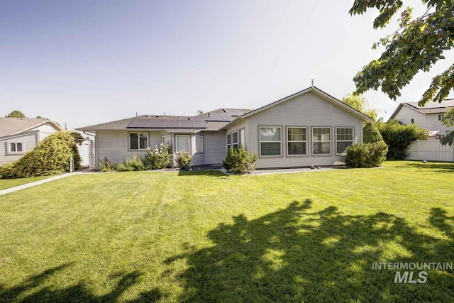3411 Wilson Ln, Nampa, ID 83686 - back of house featuring solar panels