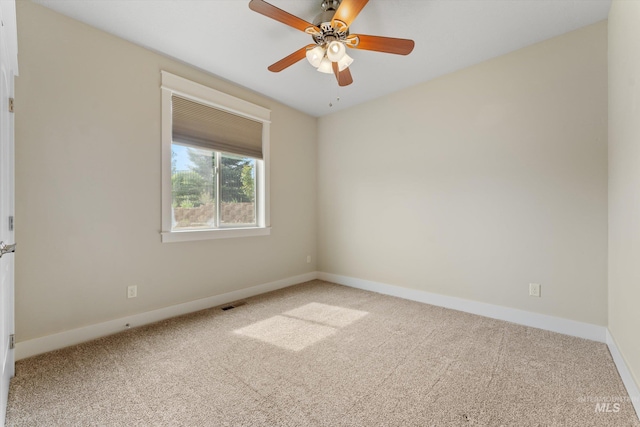 1031 E Reflect Ridge Dr, Meridian, ID 83642 - empty room with carpet, baseboards, and a ceiling fan