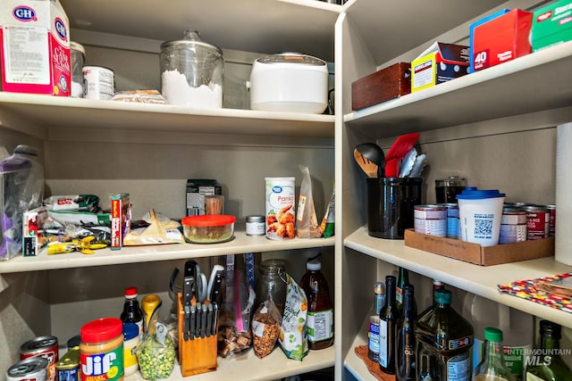 view of pantry
