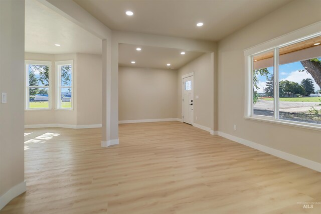 4320 SW 2nd Ave, New Plymouth, ID 83655 - entryway featuring light wood-style flooring and recessed lighting